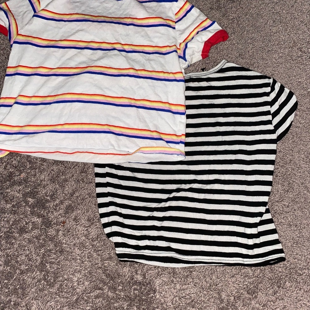 Rue 21 XS crop tops striped
